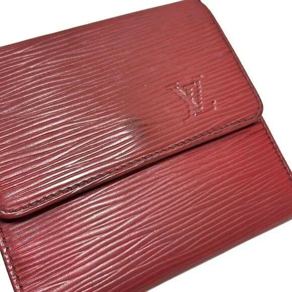Louis Vuitton Hook Wallet Epi Porte Monnaie Billets Cult Cles Castilian Red
